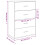 Berkfield Sideboard White 60x31x84 cm Engineered Wood 10