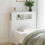 Berkfield LED Headboard White 100x18.5x103.5 cm Engineered Wood 3