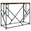 Berkfield Console Table Smoked Oak 100x40x80 cm Engineered Wood 2