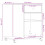 Berkfield Printer Stand with Wheels White 60x40x68.5 cm 10