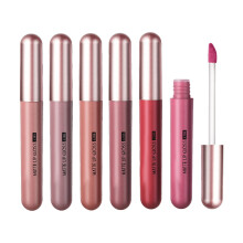 Long Lasting Hot Pink Liquid Lipstick Set with Moisturizing Matte Lip Gloss and Velvet Finish