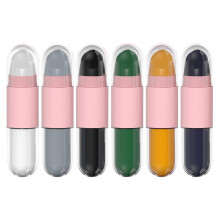 Halloween Lipstick Set 6 Pcs 2 in 1 Lipstick and Lip Gloss Combo Vegan Long Lasting Gift for Women