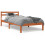 Berkfield Bed Frame without Mattress Wax Brown 90x190 cm Single Solid Wood Pine 2