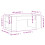 Berkfield Coffee Table White 102x55x42 cm Engineered Wood 9
