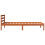 Berkfield Bed Frame without Mattress Wax Brown 90x190 cm Single Solid Wood Pine 5