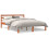 Berkfield Bed Frame without Mattress Wax Brown 120x190 cm Small Double Solid Wood Pine 2