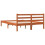 Berkfield Bed Frame without Mattress Wax Brown 120x190 cm Small Double Solid Wood Pine 6