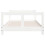 Berkfield Kids Bed Frame White 80x160 cm Solid Wood Pine 4