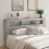 Berkfield LED Headboard Grey Sonoma 200 cm Engineered Wood 3