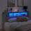 Berkfield LED Headboard Grey Sonoma 200 cm Engineered Wood 4