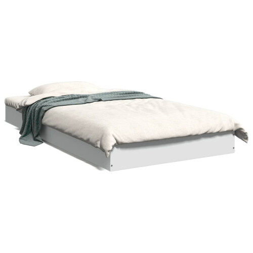 Berkfield Bed Frame without Mattress White 90x190 cm Single Engineered Wood 1