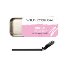 Eyebrow Soap Stick for Natural Full Brows, Long Lasting Brow Styling Wax with Smooth Texture Pink