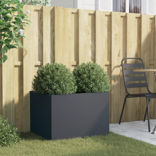 Berkfield Planter Anthracite 62x47x46 cm Steel 2