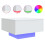 Berkfield Coffee Table with LED Lights White 55x55x31 cm 2