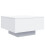 Berkfield Coffee Table with LED Lights White 55x55x31 cm 3