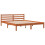 Berkfield Bed Frame without Mattress Wax Brown 200x200 cm Solid Wood Pine 3