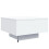 Berkfield Coffee Table with LED Lights White 55x55x31 cm 9