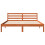 Berkfield Bed Frame without Mattress Wax Brown 200x200 cm Solid Wood Pine 4