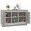 Berkfield Sideboard Concrete Grey 102x35x60 cm Engineered Wood 4