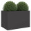 Berkfield Planter Black 62x40x39 cm Steel 4