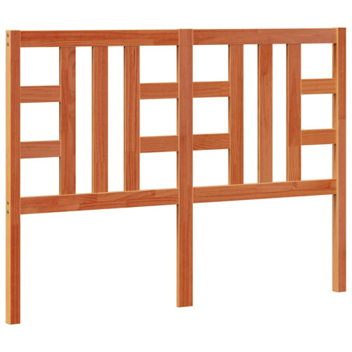 Berkfield Headboard Wax Brown 135 cm Solid Wood Pine 1