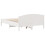 Berkfield Bed Frame without Mattress White 135x190 cm Double Solid Wood Pine 6
