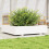 Berkfield Garden Planter White 110x110x26.5 cm Solid Wood Pine 3