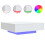 Berkfield Coffee Table with LED Lights White 100x100x31 cm 2