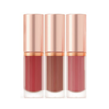 Long Lasting Lip Gloss Set 3 Pack Vegan Hydrating Lip Color 16H Shine Smudge‑Resistant Finish 6ml