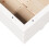 Berkfield Garden Planter White 110x110x26.5 cm Solid Wood Pine 8