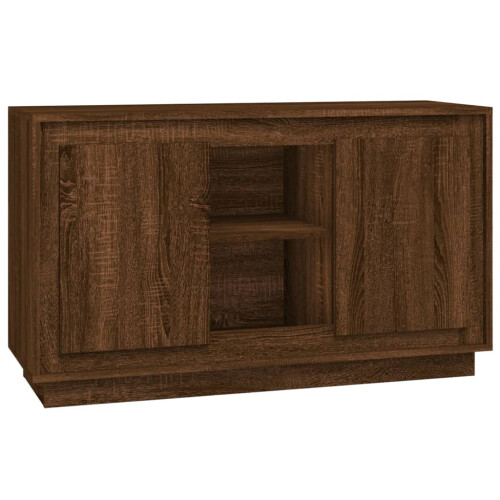 Berkfield Sideboard Brown Oak 102x35x60 cm Engineered Wood 1