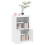 Berkfield Side Cabinet with LED Lights White Engineered Wood 5