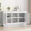 Berkfield Sideboard White 102x35x60 cm Engineered Wood 3