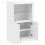 Berkfield Side Cabinet with LED Lights White Engineered Wood 6