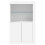 Berkfield Side Cabinet with LED Lights White Engineered Wood 7