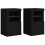 Berkfield Side Cabinets with LED Lights 2 pcs Black Engineered Wood 2