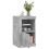 Berkfield Side Cabinet with LED Lights Concrete Grey Engineered Wood 4