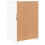 Berkfield Side Cabinets with LED Lights 2 pcs White Engineered Wood 10