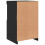 Berkfield Side Cabinets with LED Lights 2 pcs Black Engineered Wood 10