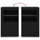 Berkfield Side Cabinets with LED Lights 2 pcs Black Engineered Wood 11