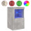 Berkfield Side Cabinet with LED Lights Concrete Grey Engineered Wood 5