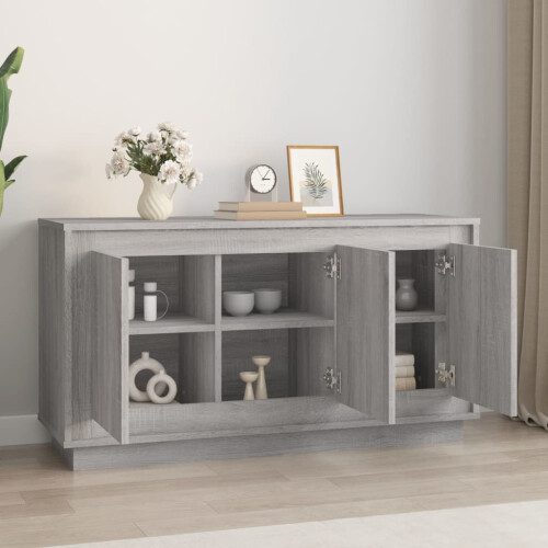 Berkfield Sideboard Grey Sonoma 102x35x55 cm Engineered Wood 2