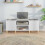 Berkfield Record Cabinet White 121x38x48 cm Engineered Wood 3