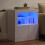 Berkfield Sideboard with LED Lights White 60.5x37x67 cm 4