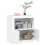 Berkfield Sideboard with LED Lights White 60.5x37x67 cm 5