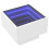 Berkfield Side Table with LED White 40x40x30 cm Engineered Wood 3