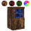 Berkfield Side Cabinets with LED Lights 2 pcs Smoked Oak Engineered Wood 5