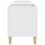 Berkfield Record Cabinet White 121x38x48 cm Engineered Wood 6