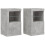 Berkfield Side Cabinets with LED Lights 2 pcs Concrete Grey Engineered Wood 2