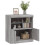 Berkfield Sideboard with LED Lights Grey Sonoma 60x37x67 cm 5